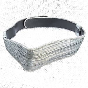 Vintage silver Pleated Pewter belt S/ M NWOT